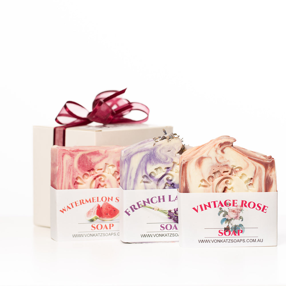Floral Pack 2 (3 Pack of Soaps) Vegan friendly
